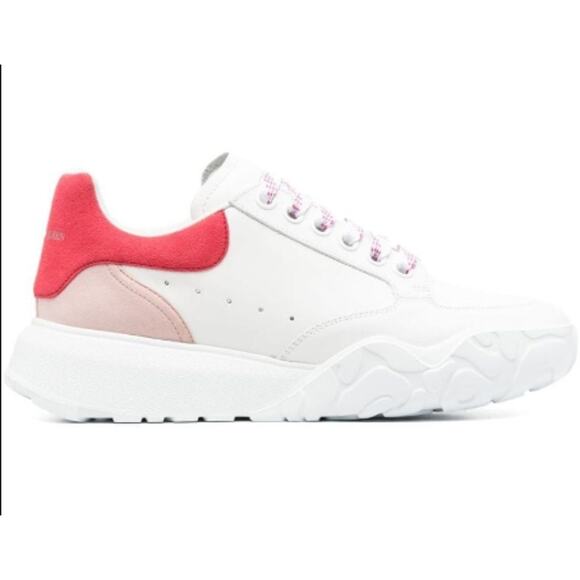 NWT Alexander McQueen Court Larry Oversized Platform Trainer Sneaker White 39.5 - Picture 1 of 12